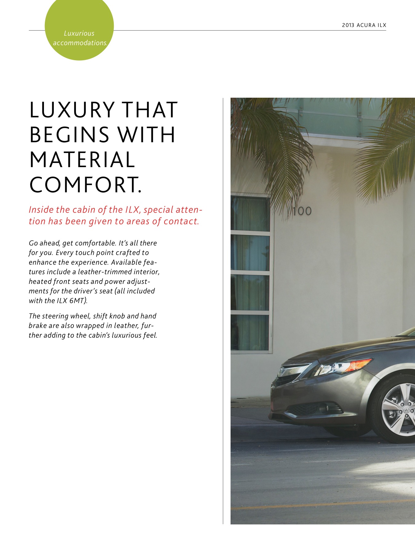 2013 Acura ILX Brochure Page 15